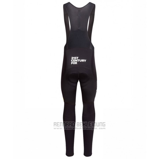 2016 Fahrradbekleidung Sky Gelb Trikot Langarm und Tragerhose